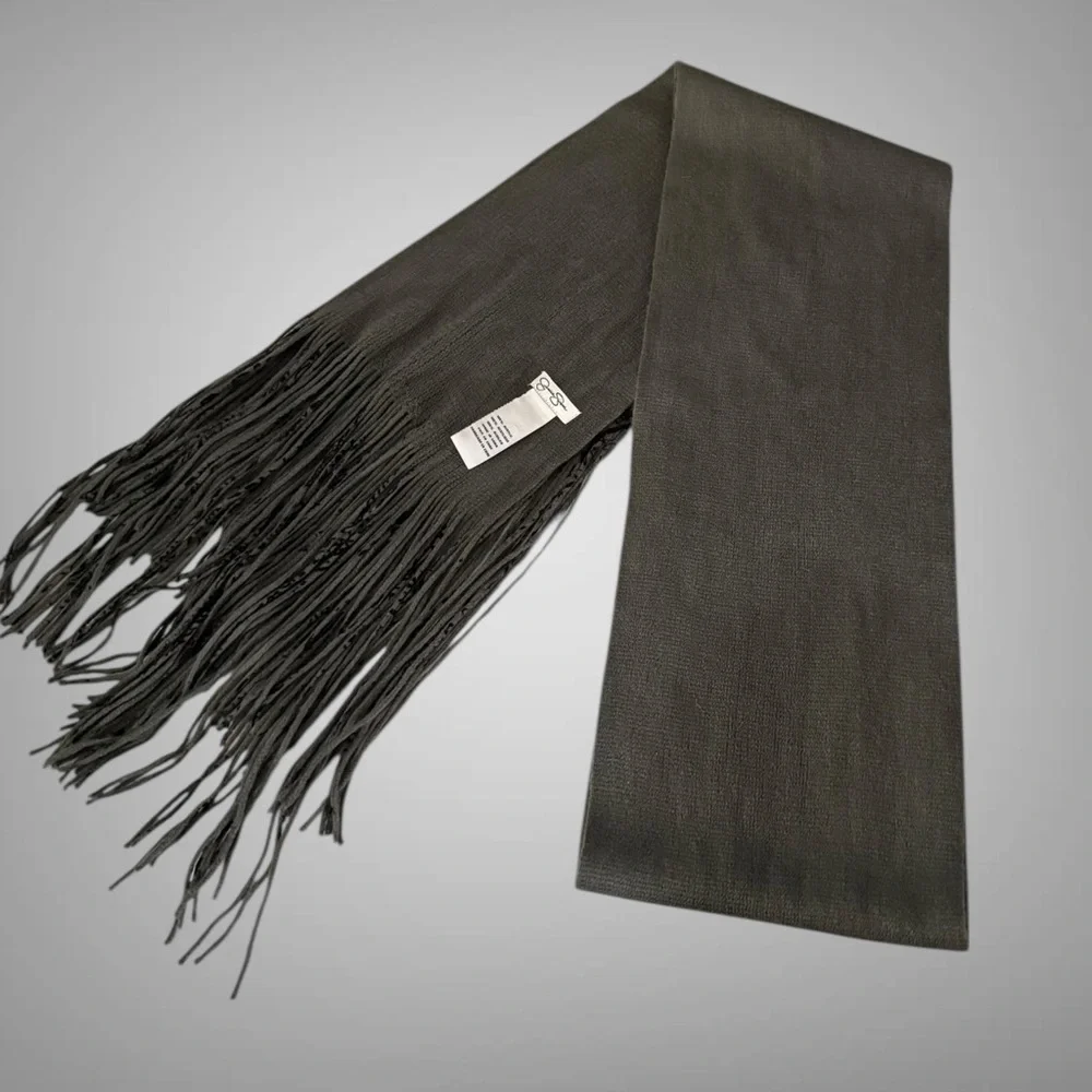 Jessica Simpson Black Lace Fringe Boho Shawl Scarf NWT